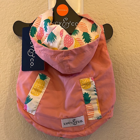 Lucy & co Pet Reversible ☔️ Raincoat - Picture 3 of 15